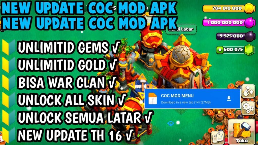 Download COC Mod Apk 2024