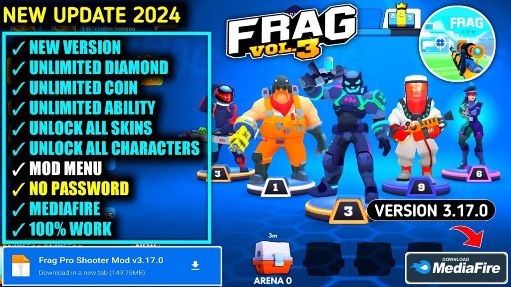 Frag Pro Shooter Mod Apk Unlock All Characters