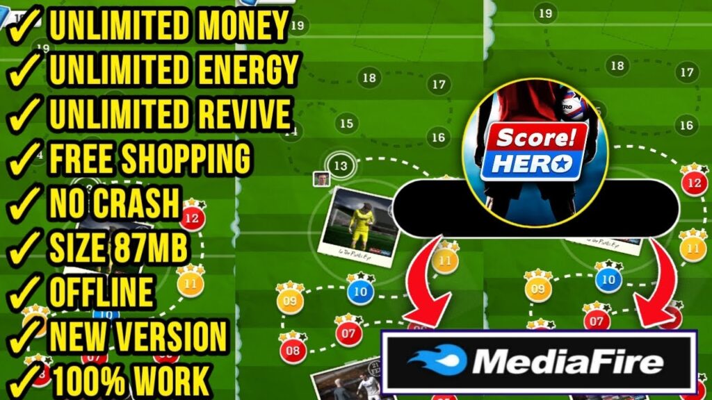 Score Hero 2024 Mod Apk Unlimited Energy